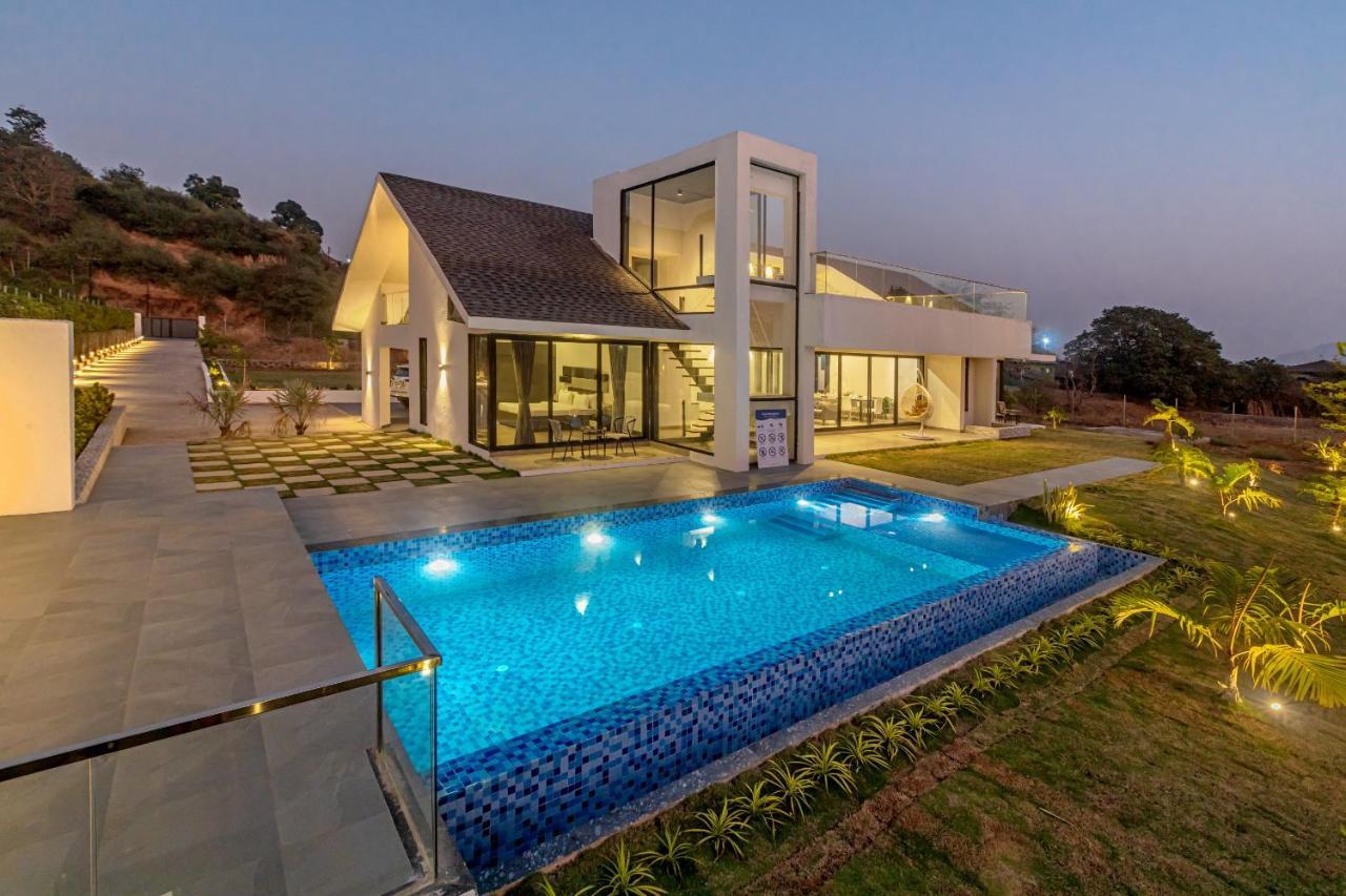 Saffronstays Stargazer, Karjat - Luxury Pool Villa With Lake View Ngoại thất bức ảnh